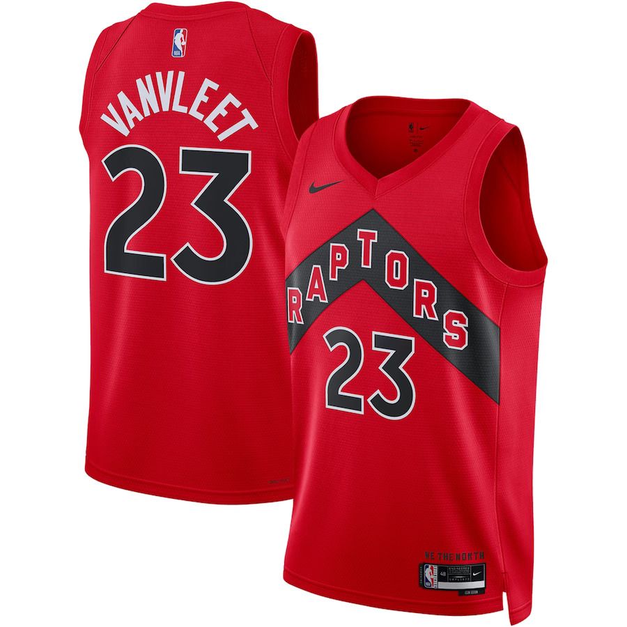 Men Toronto Raptors #23 Fred VanVleet Nike Red 2022-23 Swingman NBA Jersey->toronto raptors->NBA Jersey